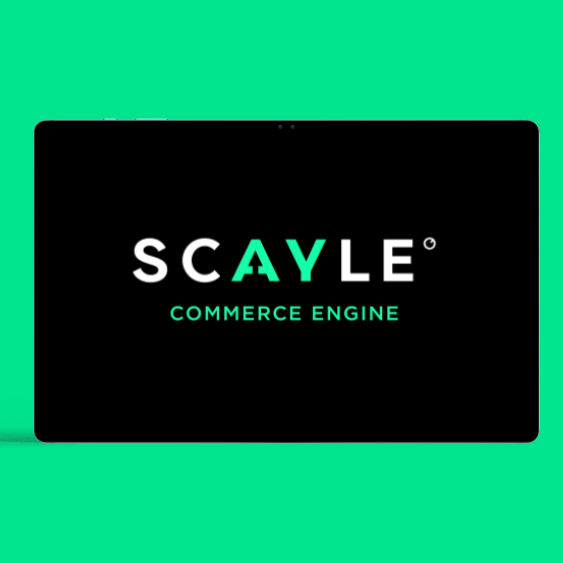 Scayle logo shown on a laptop